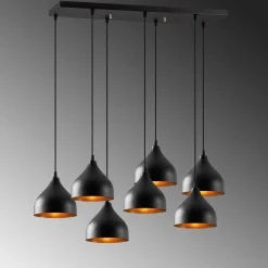 Hanglamp Tattoo Zwart 7-Lichts