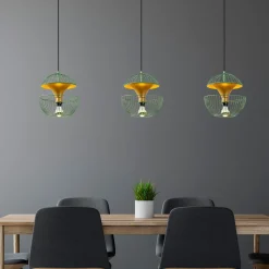Hanglamp Telmander Groen/Goud