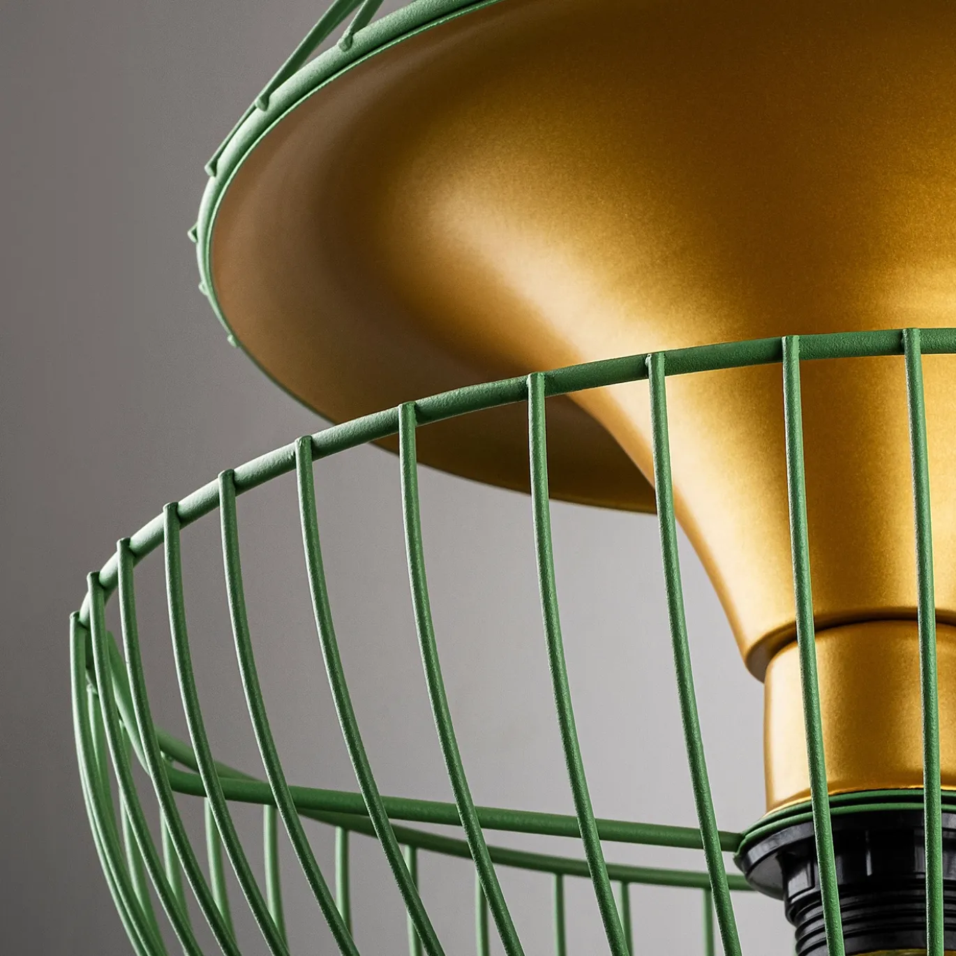 Hanglamp Telmander Groen/Goud