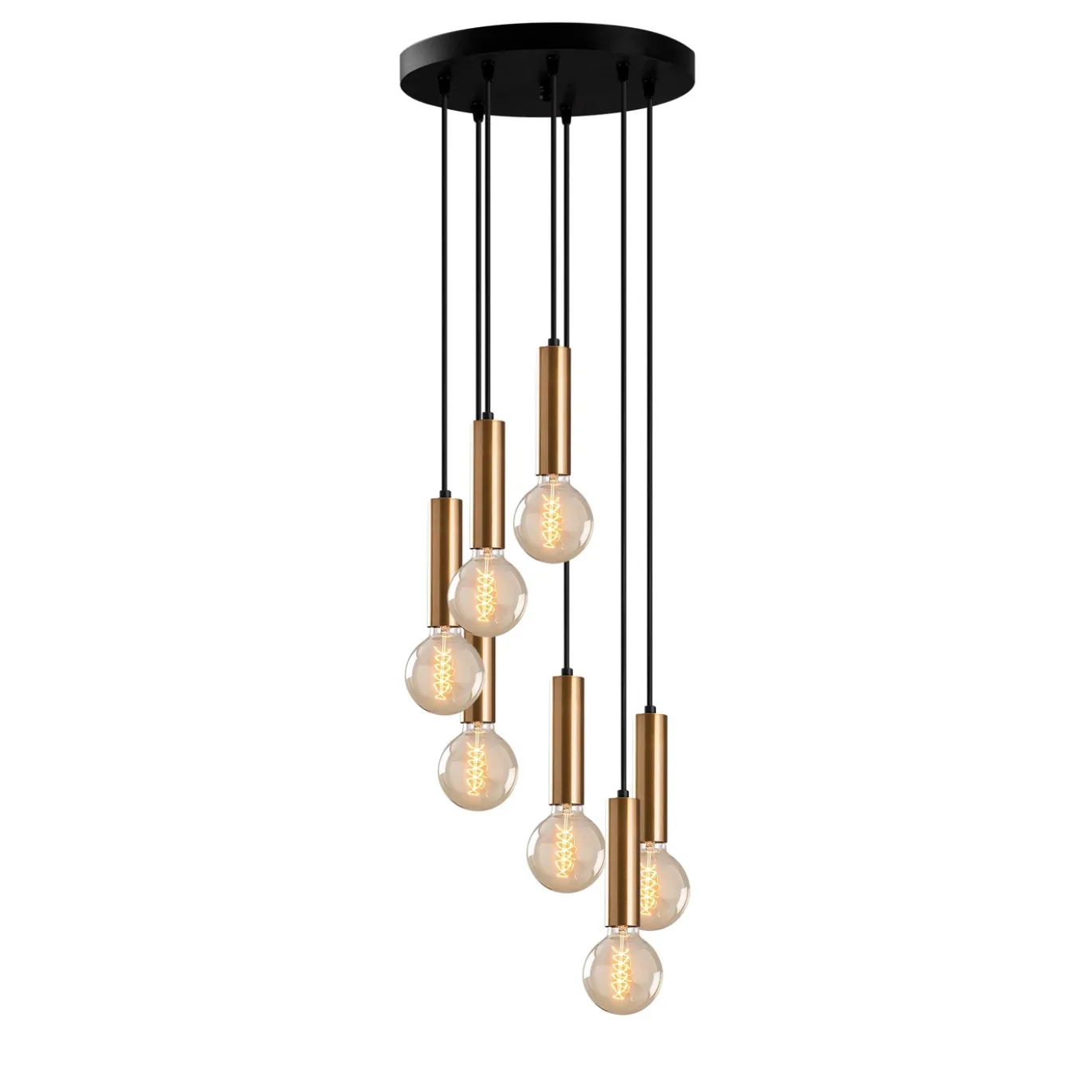 Hanglamp Tempo Goud 7-Lichts