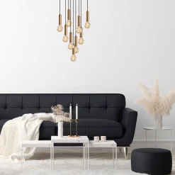 Hanglamp Tempo 9-Lichts Goud