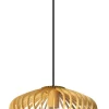 Hanglamp Tess Hout Naturel Ø30cm - Giga Meubel