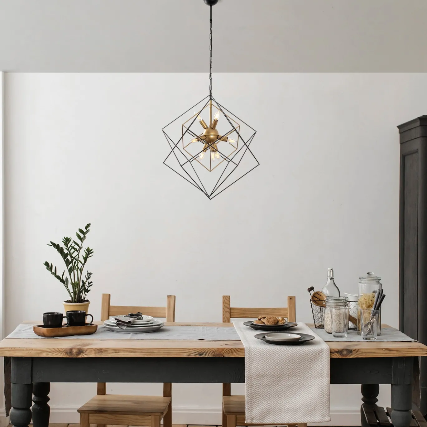 Hanglamp Till Metaal Zwart Goud