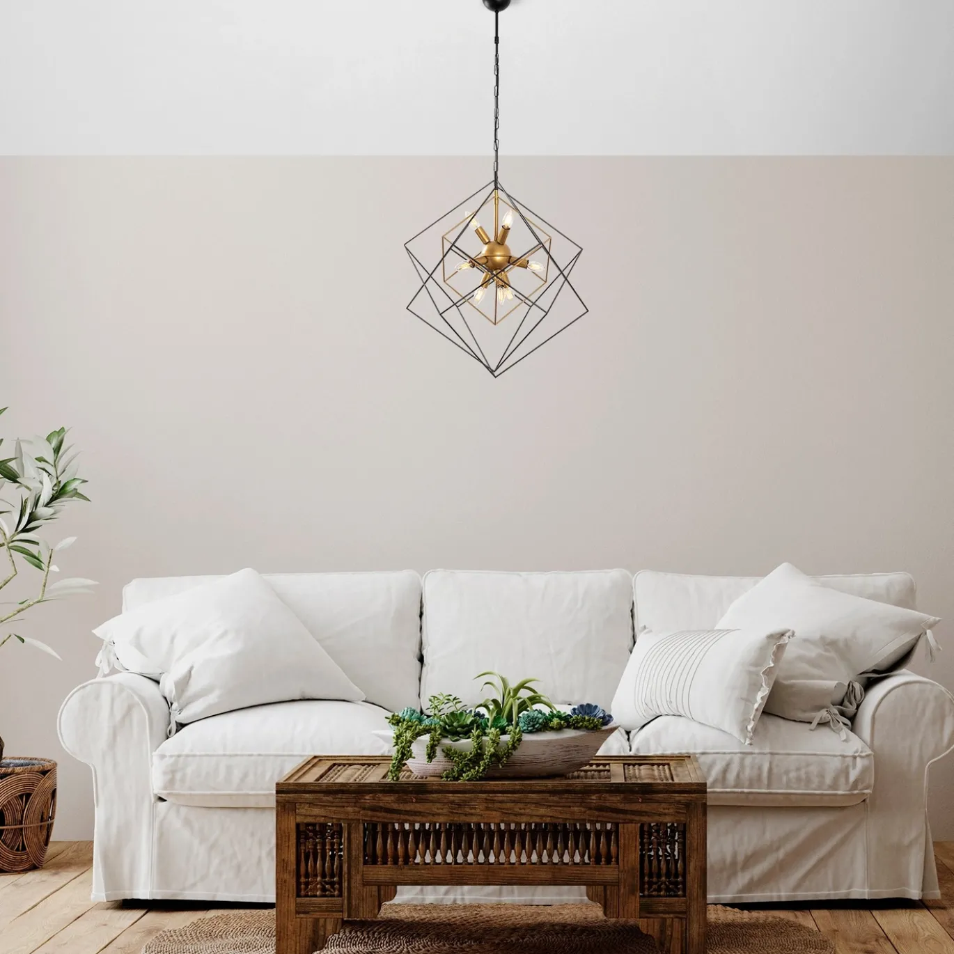 Hanglamp Till Metaal Zwart Goud