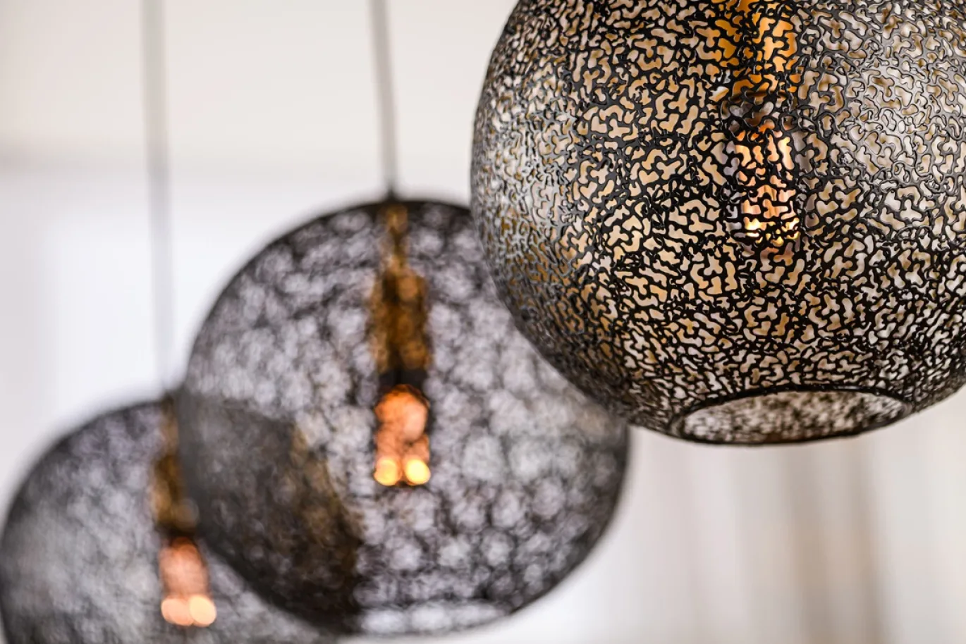 Hanglamp Truus 3-Lichts Zwart - Giga Meubel