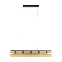 Hanglamp Tube Amber 5-Lichts - Giga Meubel