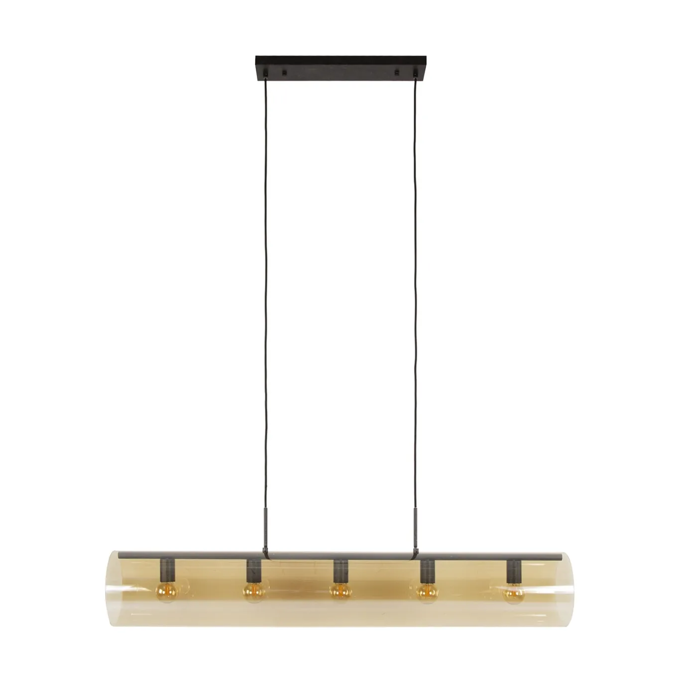 Hanglamp Tube Amber 5-Lichts - Giga Meubel