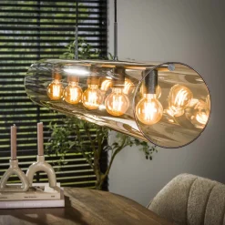 Hanglamp Tube Amber 5-Lichts - Giga Meubel