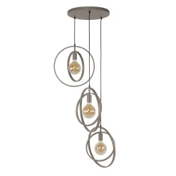 Hanglamp Turn Around Getrapt 3-lichts Beige - Giga Meubel