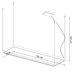 Hanglamp Tuula L Goud 3000K - Giga Meubel