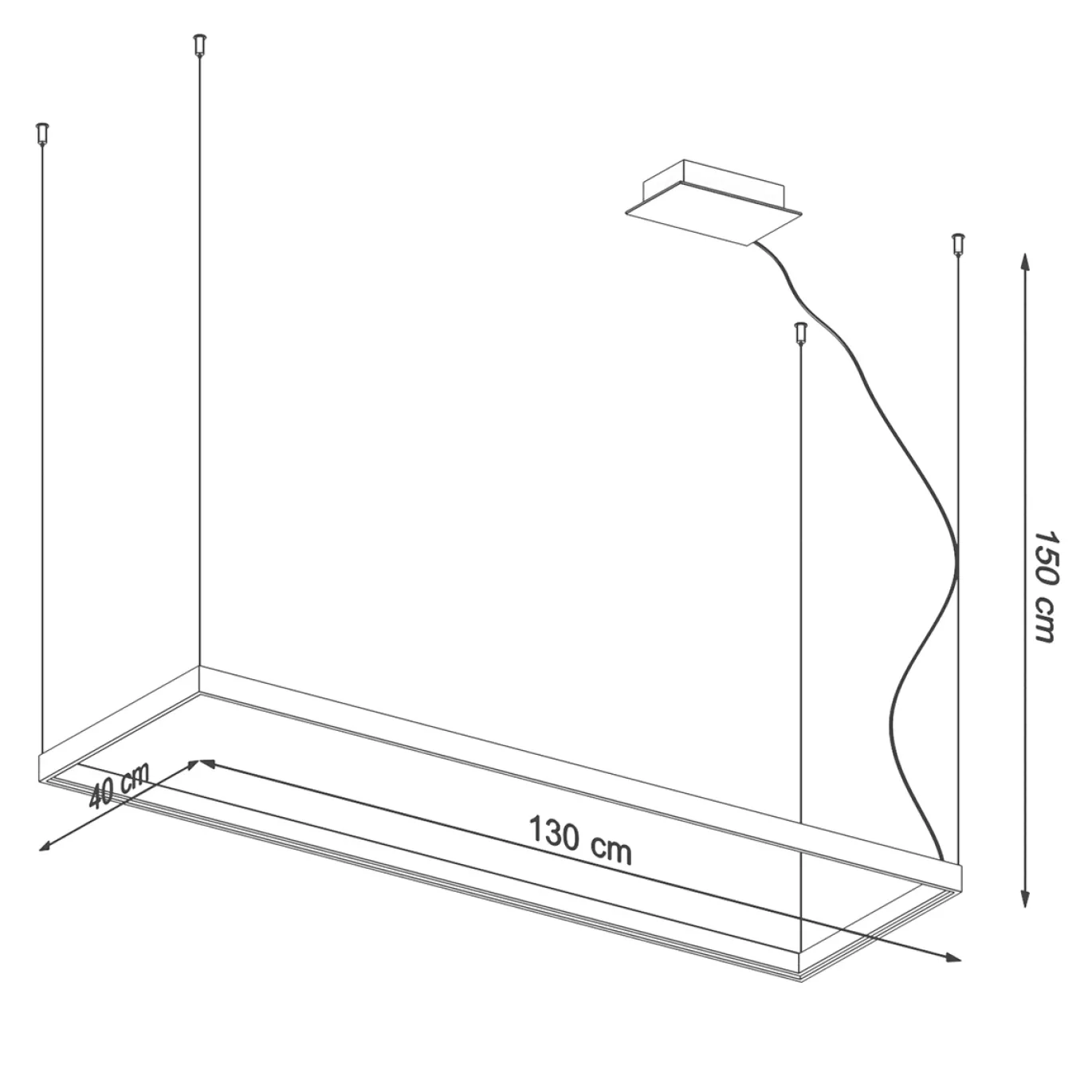 Hanglamp Tuula L Goud 3000K - Giga Meubel