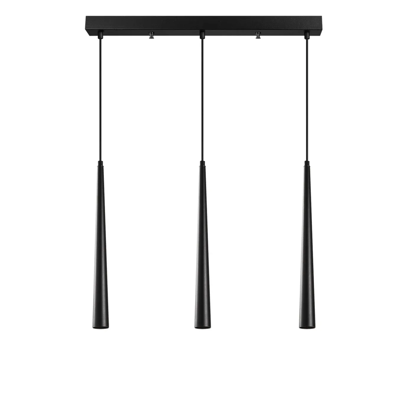 Hanglamp Ugur 3-Lichts Zwart