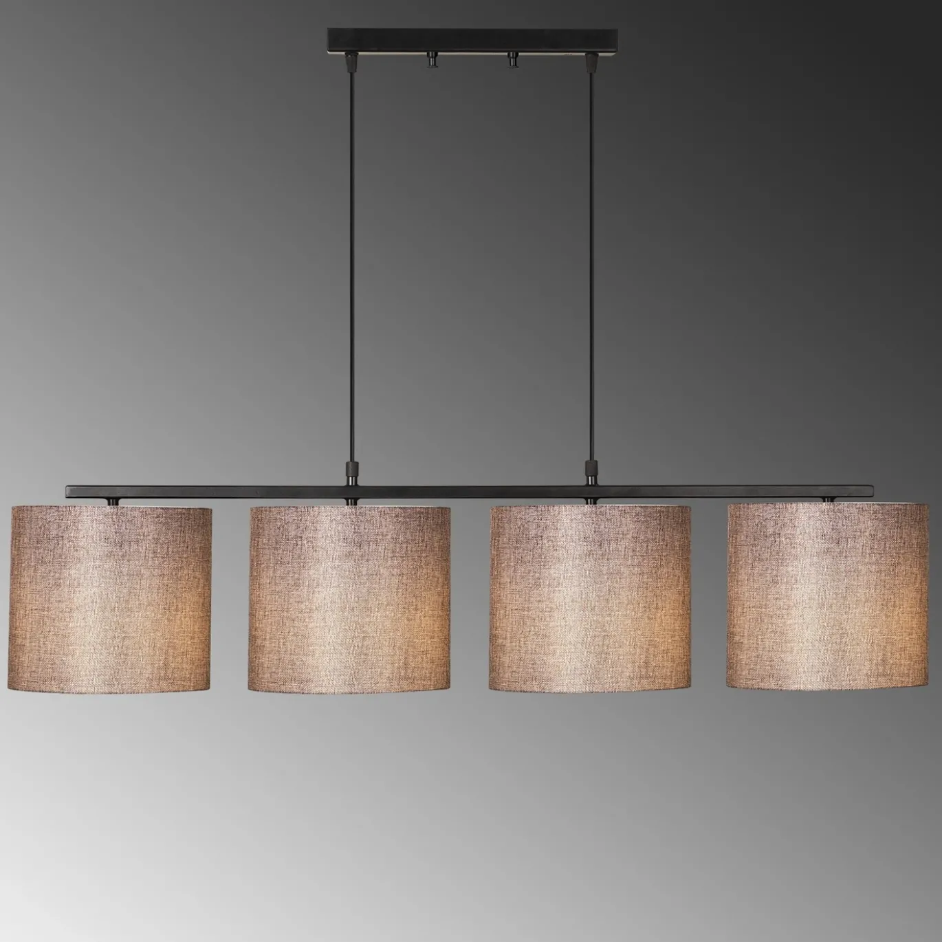 Hanglamp Valiz 4-Lichts Bruin