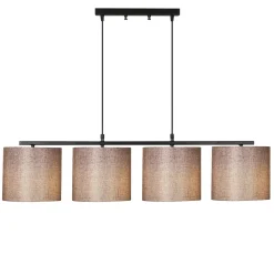 Hanglamp Valiz 4-Lichts Bruin