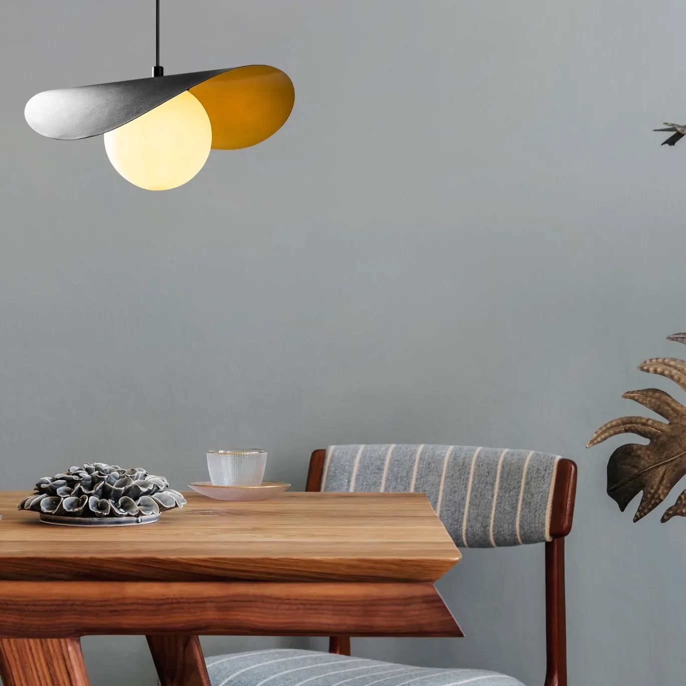 Hanglamp Vatoz Zwart/Goud 1-Lichts