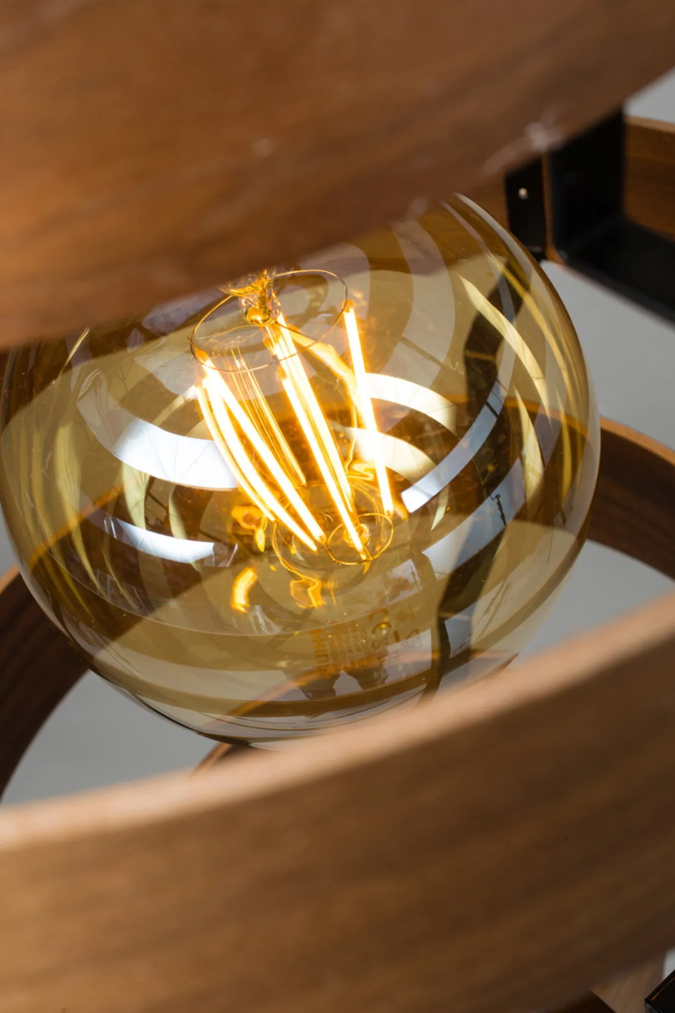 Hanglamp Walnut Hout Ø50cm M - Giga Meubel