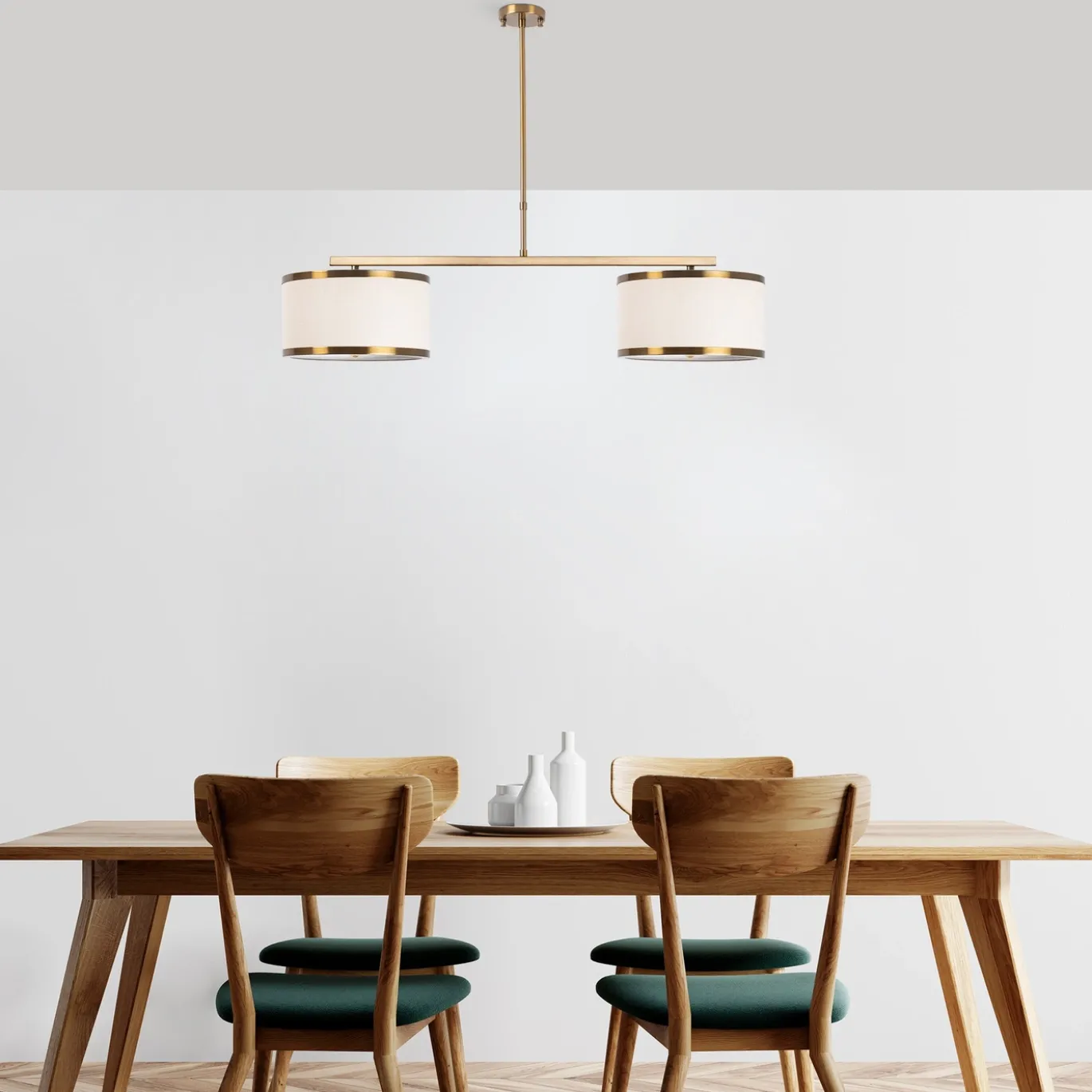 Hanglamp Way 2-Lichts Goud