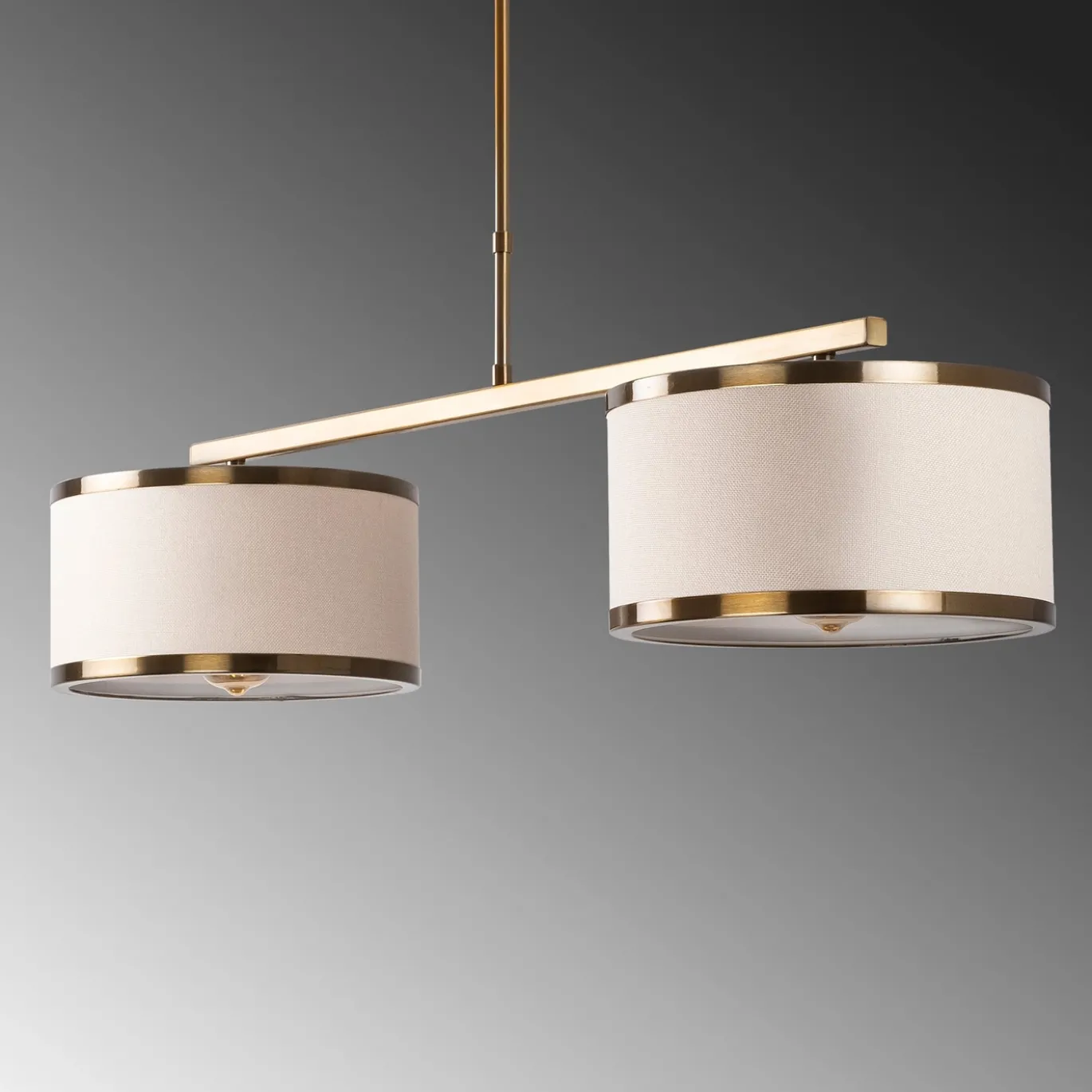 Hanglamp Way 2-Lichts Goud
