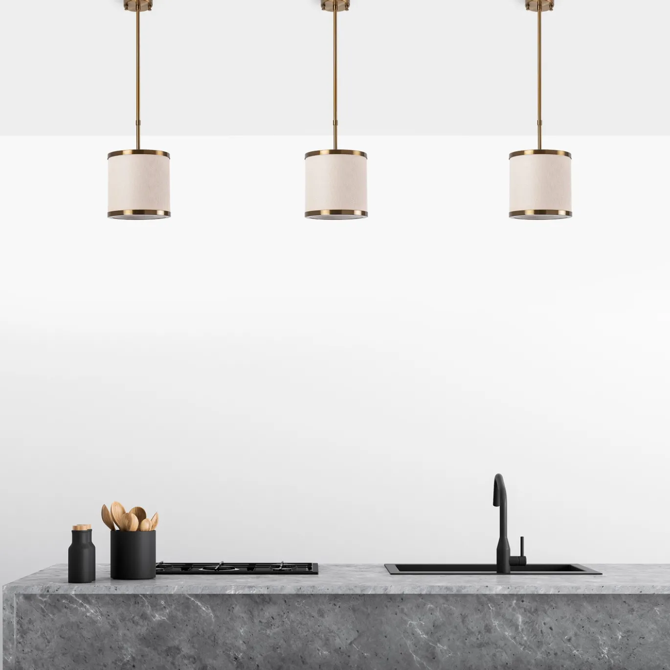 Hanglamp Way 1-Lichts Goud Small