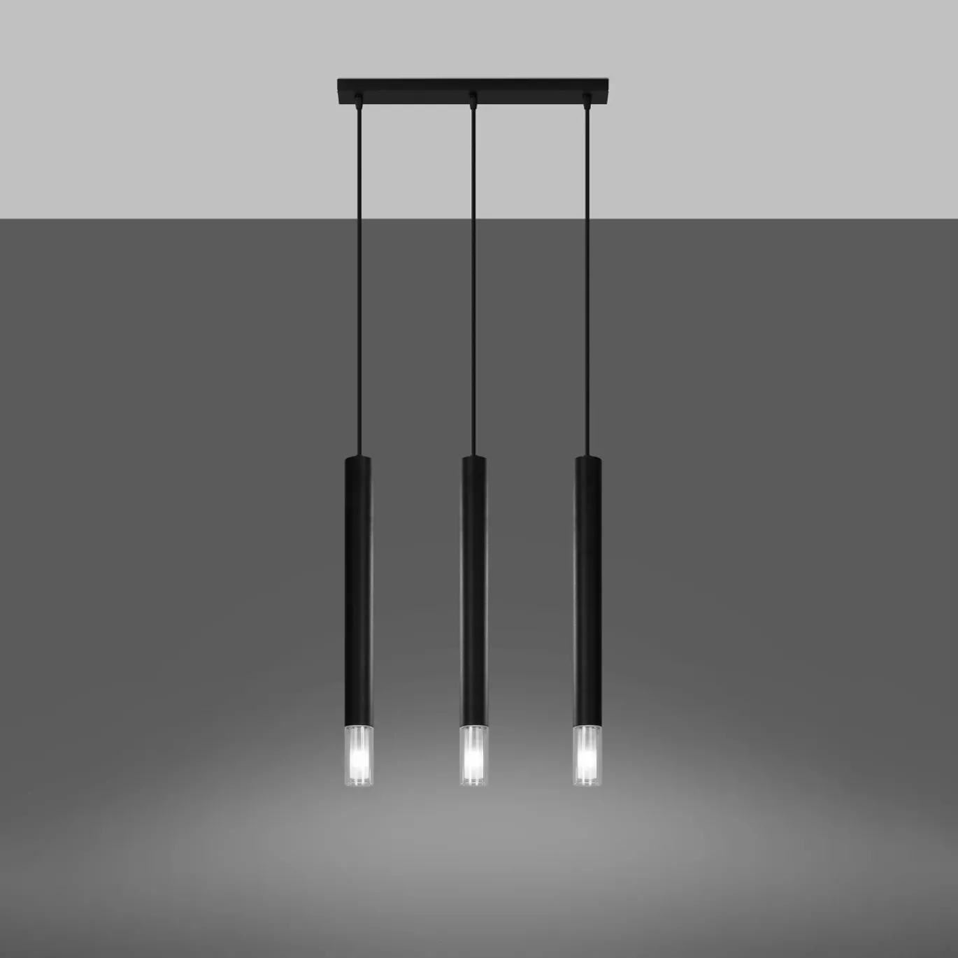 Hanglamp Wezyr 3-Lichts Zwart - Giga Meubel