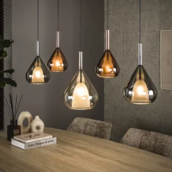 Hanglamp Wings 5-lichts Zwart - Giga Meubel