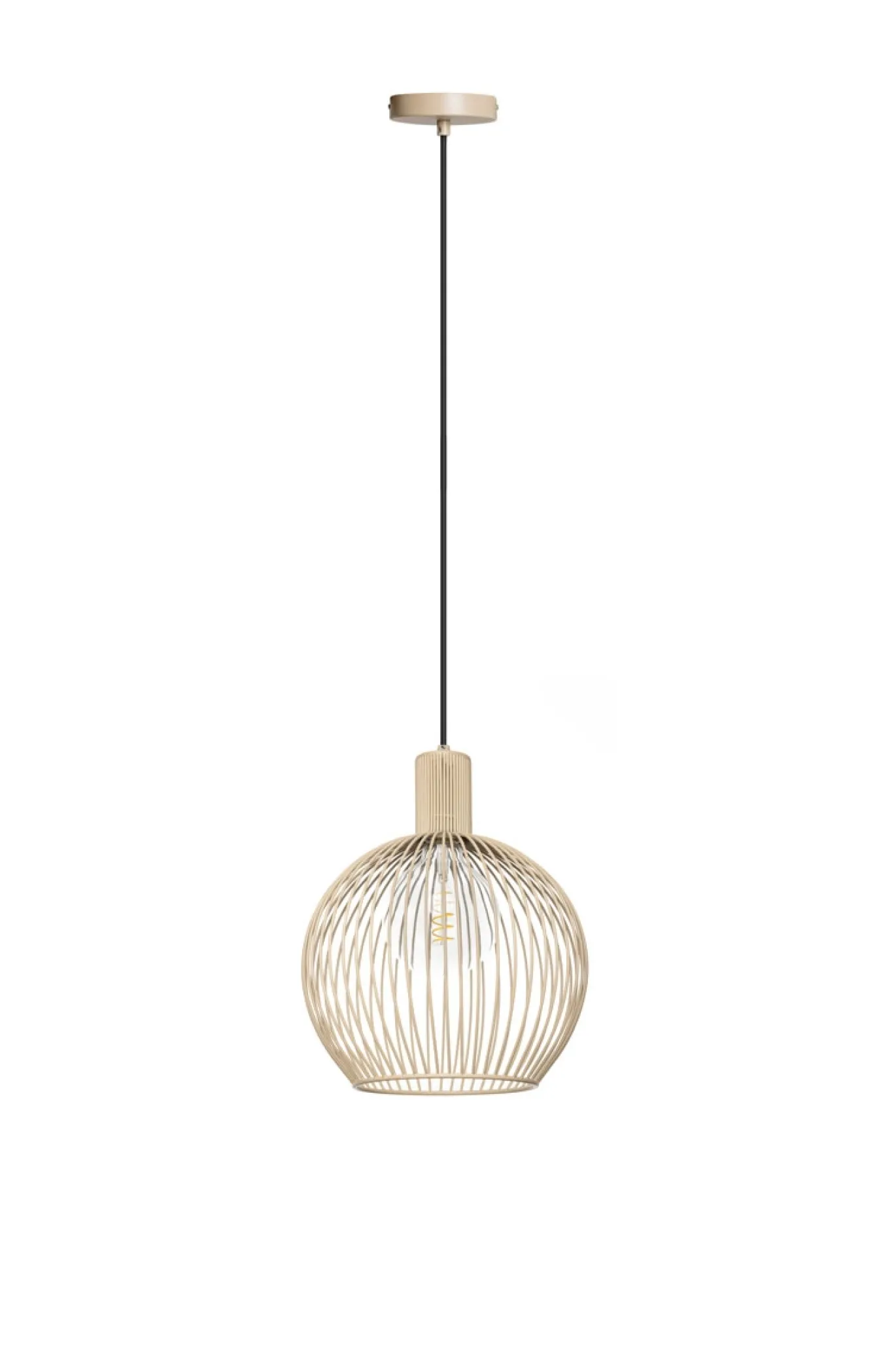 Hanglamp Wire Mat Beige 30cm - Giga Meubel