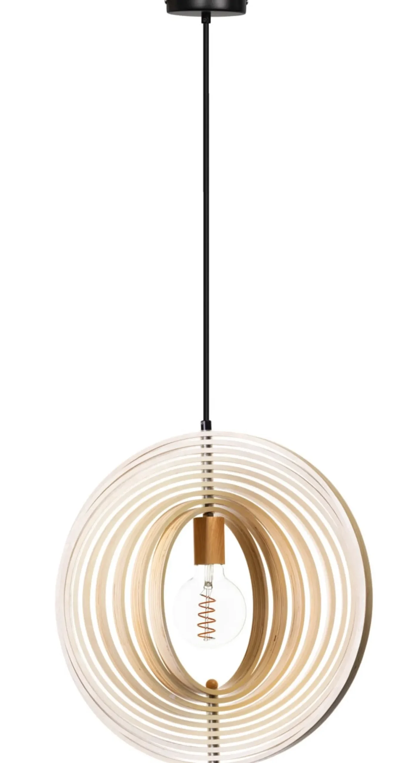 Hanglamp Woody Hout Naturel Ø43cm - Giga Meubel