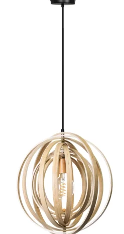Hanglamp Woody Hout Naturel Ø43cm - Giga Meubel