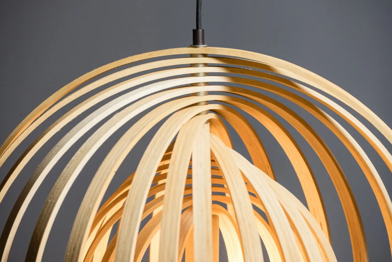 Hanglamp Woody Hout Naturel Ø43cm - Giga Meubel