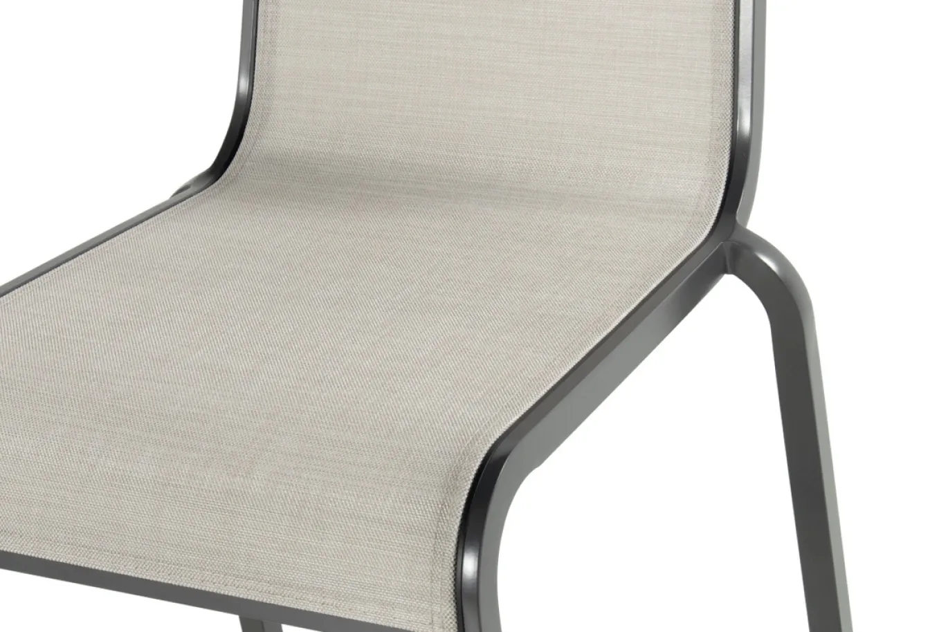 Hartman Barstoel Gina Stapelbaar Antraciet/Beige