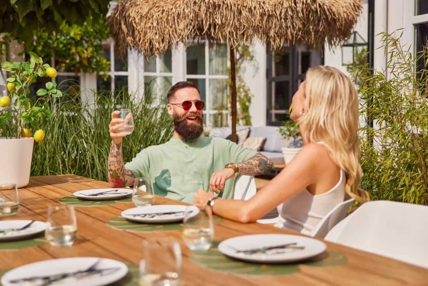 Hartman Dining Tuinset Sophie Yasmani Teak met Bank