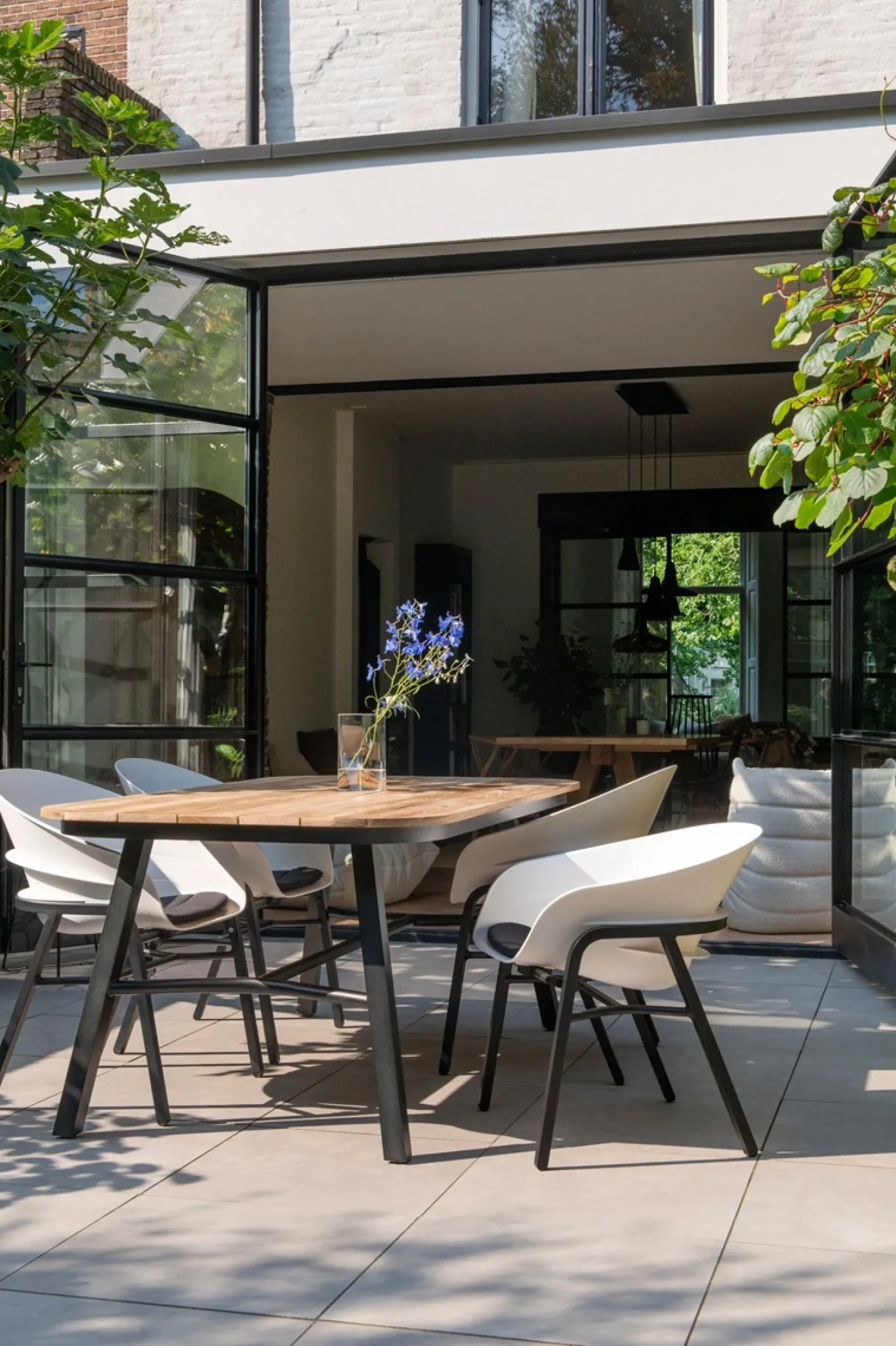 Hartman Dining Tuintafel Tubb Naturel/Zwart 185cm