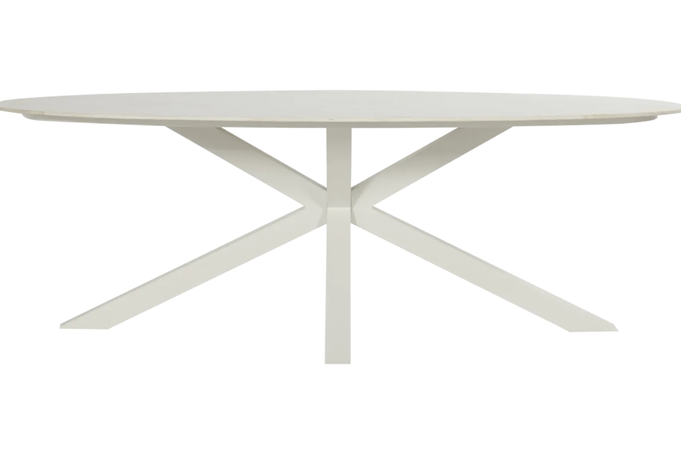 Hartman Dining Tuintafel Xander Ovaal Keramiek Wit 220x120cm