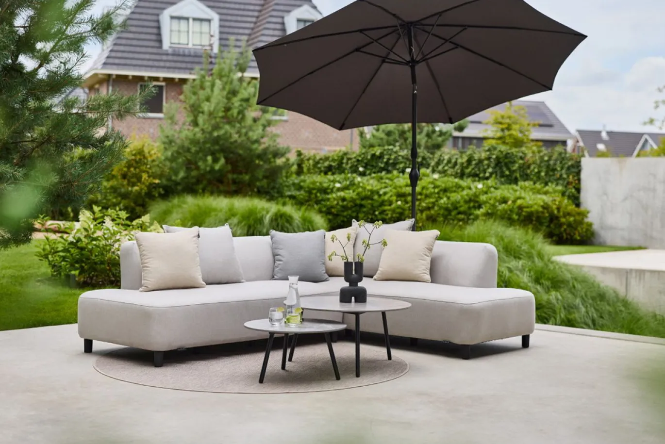 Hartman Hoekbankset Monaco Sit & Heat Grijs