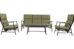 Hartman Loungeset Flora Groen/Zwart