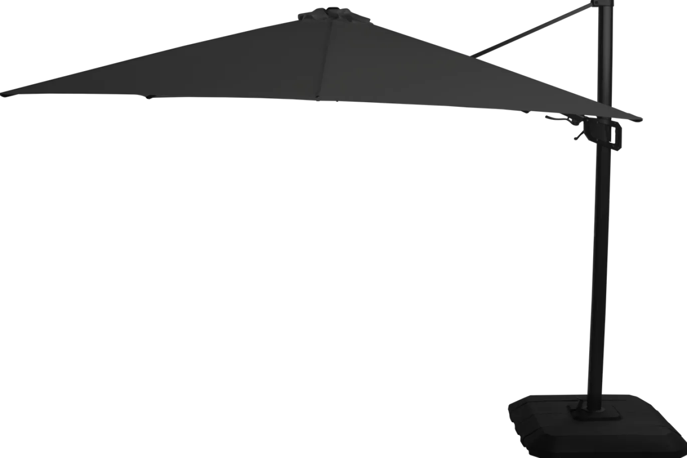 Hartman Shadowflex Zweef Parasol 300x300cm Zwart