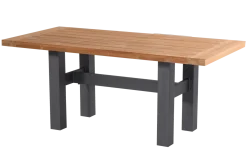 Hartman Sophie Yasmani Tuintafel Naturel/Donkergrijs Teak 180cm