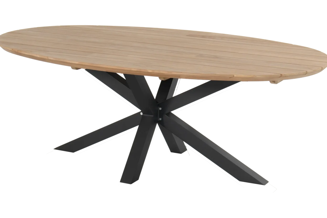 Hartman Stephanie Tuintafel 240cm Naturel/Zwart