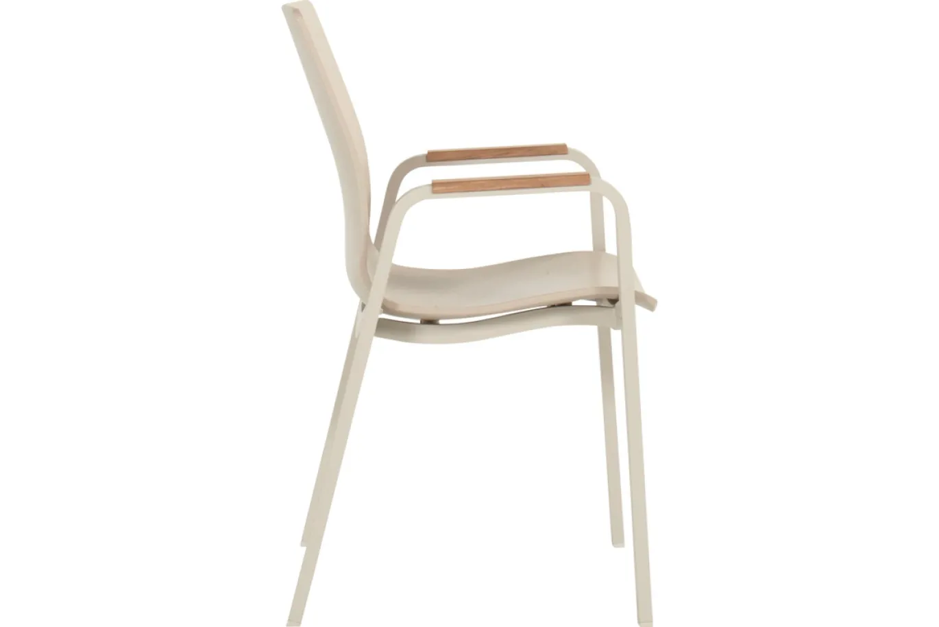 Hartman Tuinstoel Flow Armleuning Teak Taupe