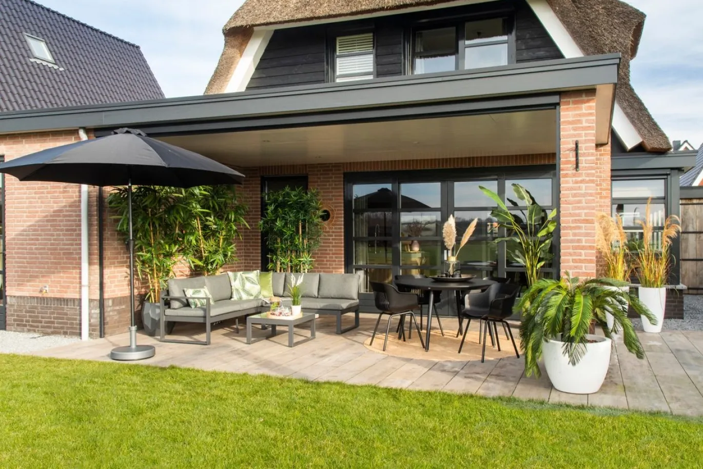 Hartman Tuinstoel Jill Set van 2 Rondo Zwart