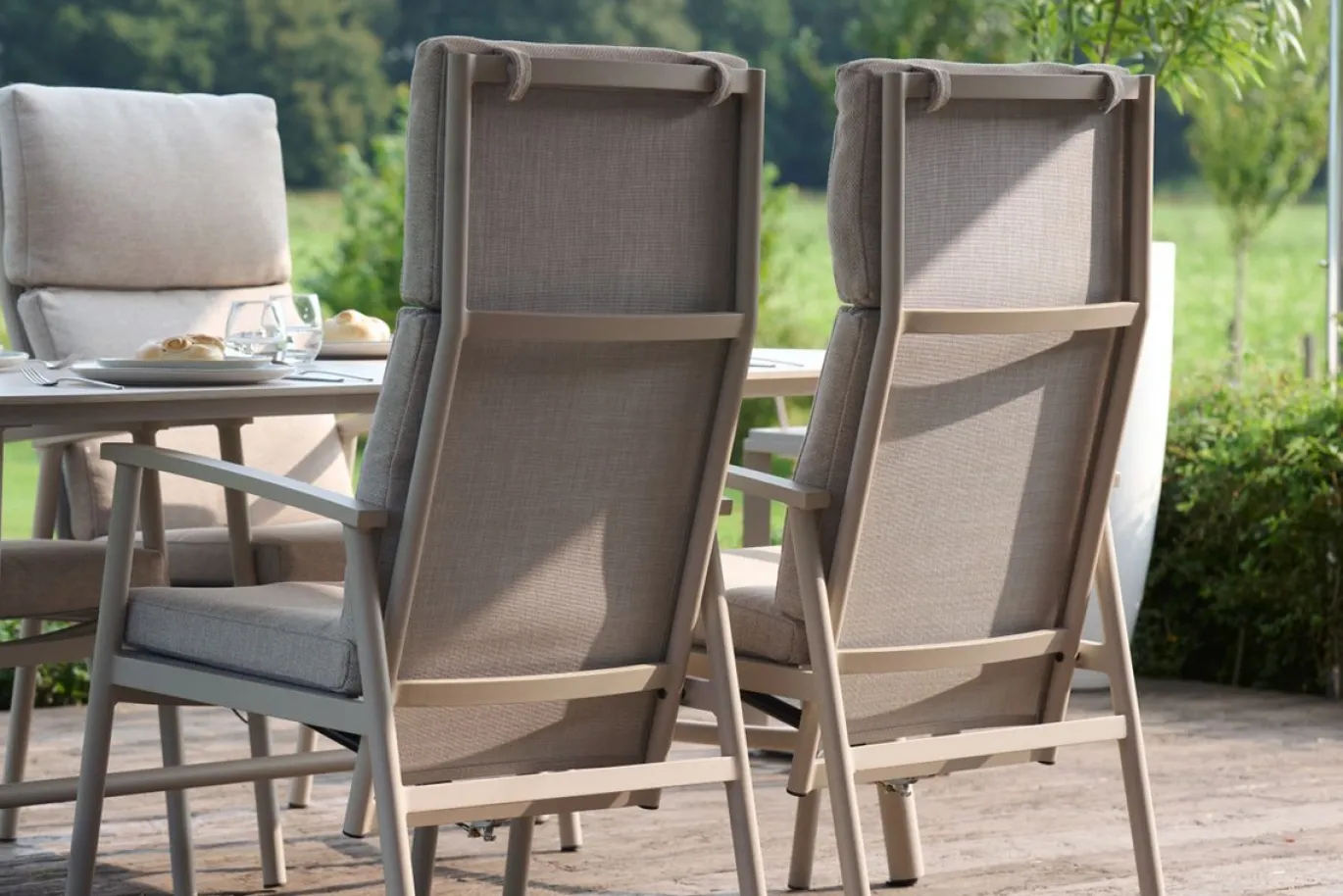 Hartman Verstelbare Dining Tuinstoel Flora Beige