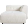 HKliving Vint Bank: Element Rechts Divan, Boucle, Cream