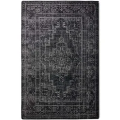 HKliving Vloerkleed Wol Handgemaakt Zwart 200x300cm