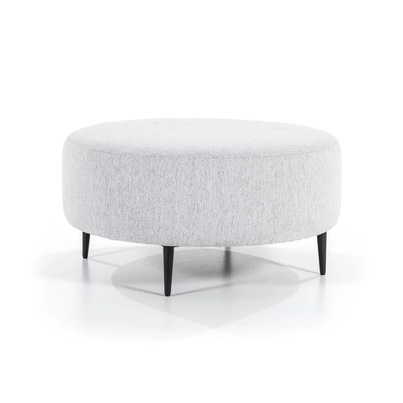 Hocker Danique Leaf Asgrijs Ø80cm