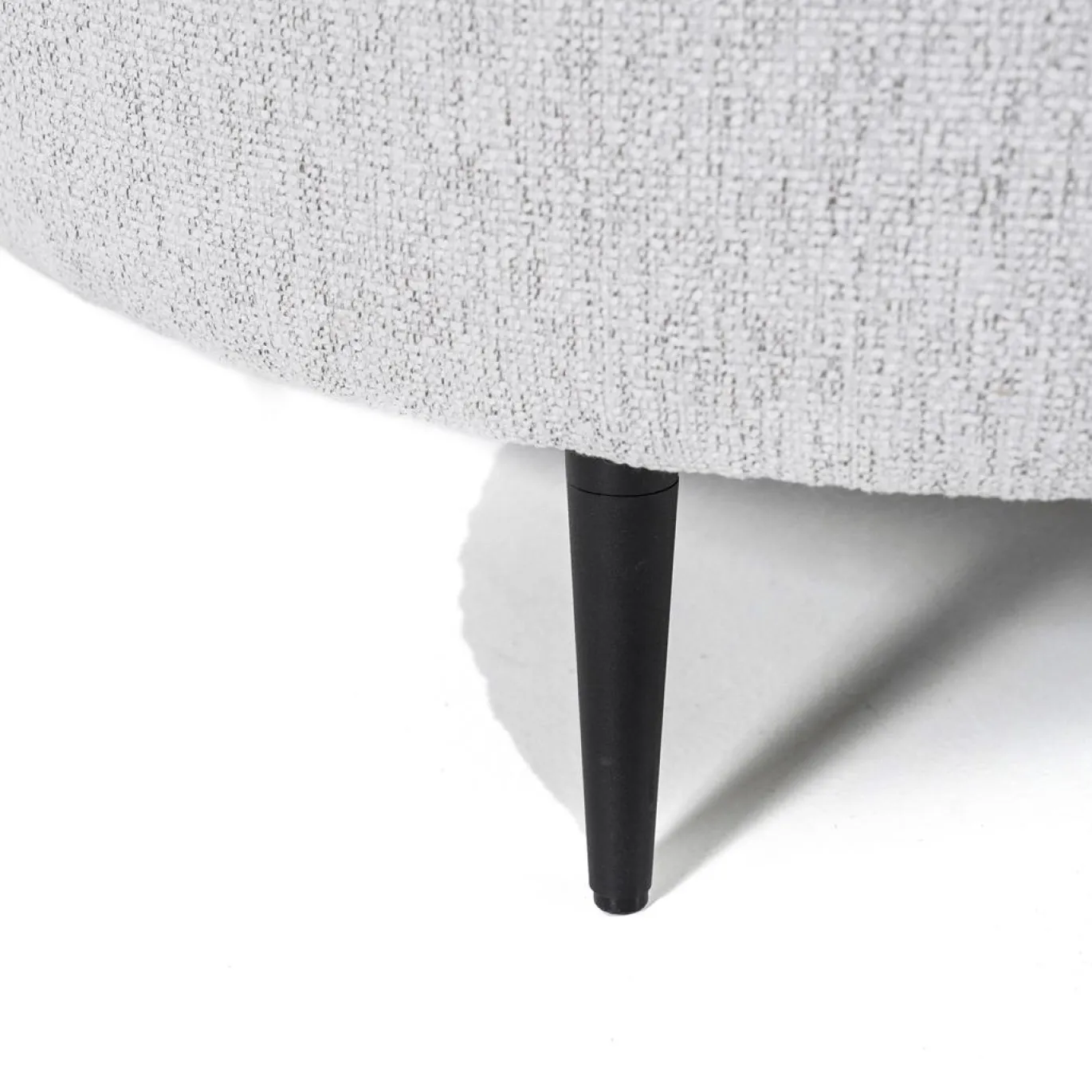 Hocker Danique Leaf Asgrijs Ø80cm