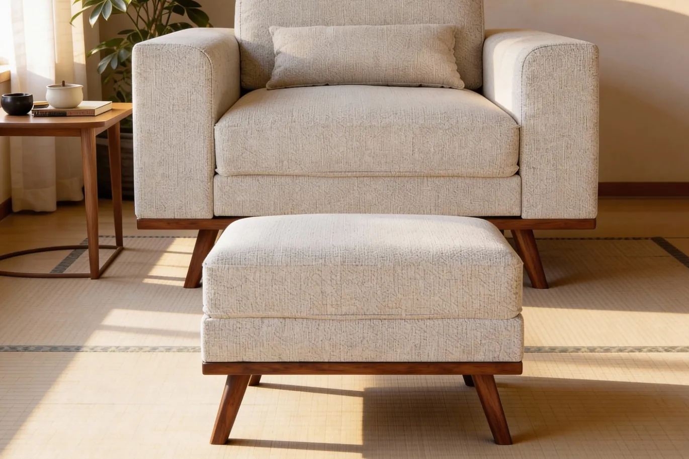 Hocker Grand Japandi Beige - Giga Meubel