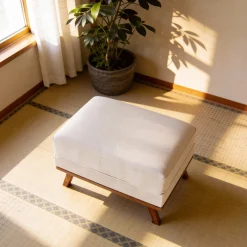 Hocker Melva Japandi Beige - Giga Meubel