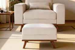 Hocker Melva Japandi Beige - Giga Meubel