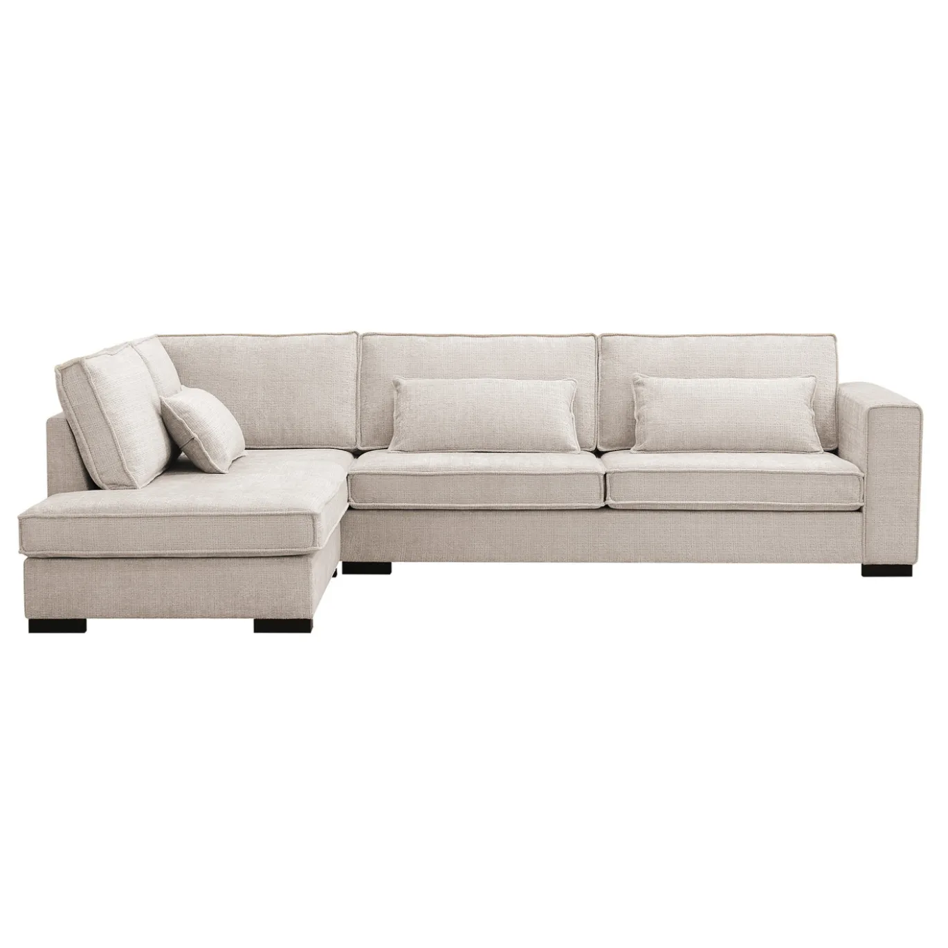 Hoekbank Addison 3-Zits Cremona Beige Links - Giga Meubel