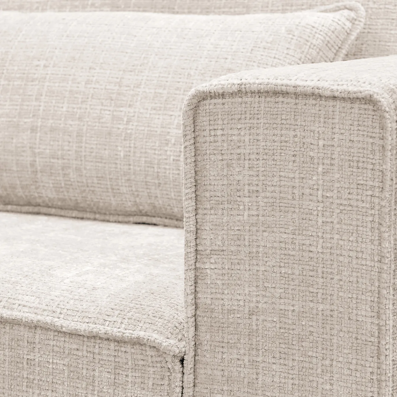 Hoekbank Addison 3-Zits Cremona Beige Links - Giga Meubel